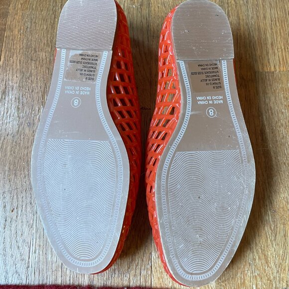 Gap Tomato Red Jelly Ballet Flats, Size 8 - Brand New, Never Worn! - Picture 4 of 4